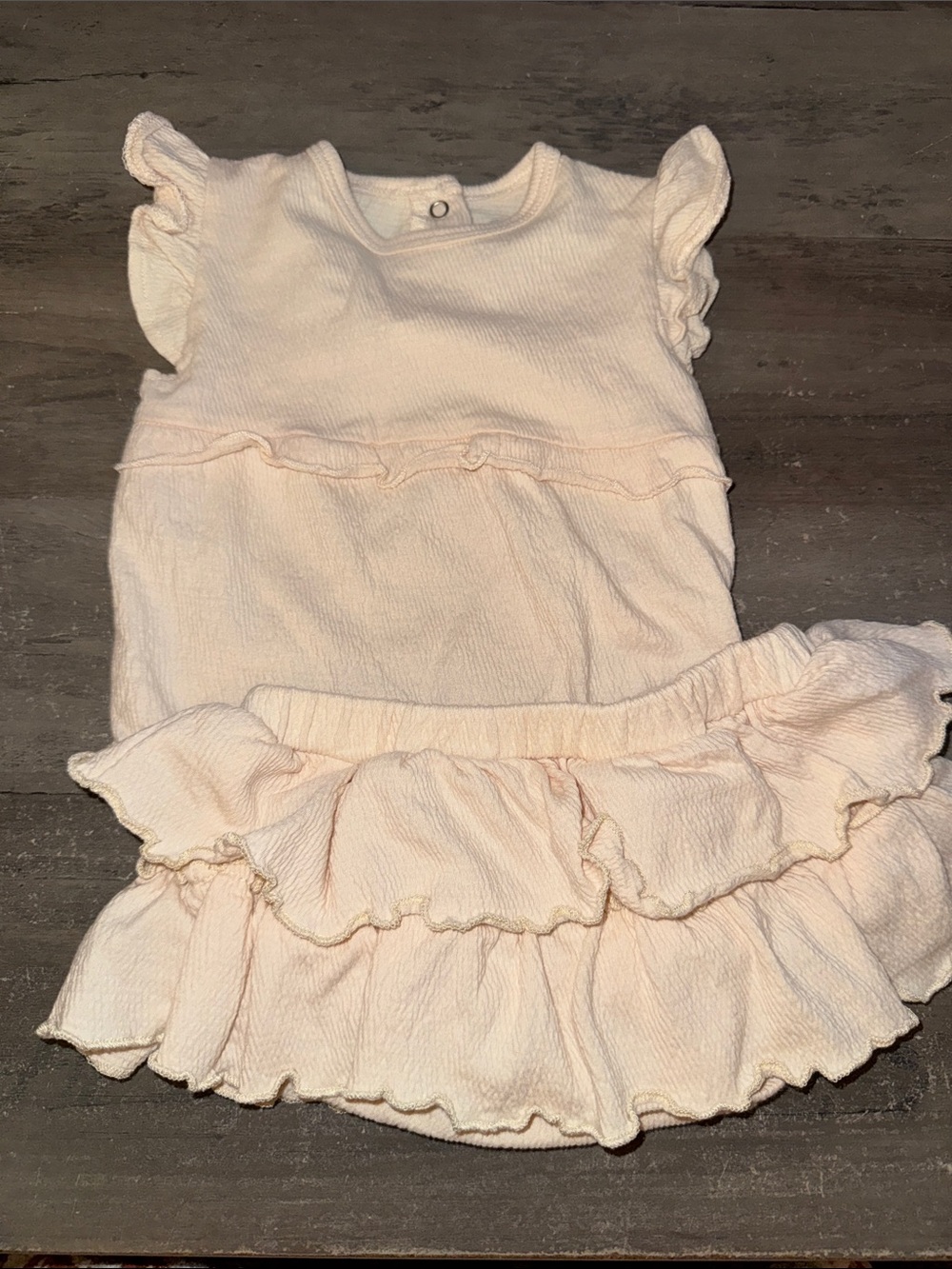Rachel Zoe Cream Ruffle Two-Piece Dress Set
